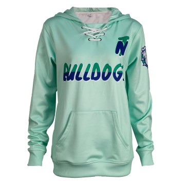 Custom Lace-Up Hockey Style Hoodie – Lightweight Polyester, Team Logo Sublimation