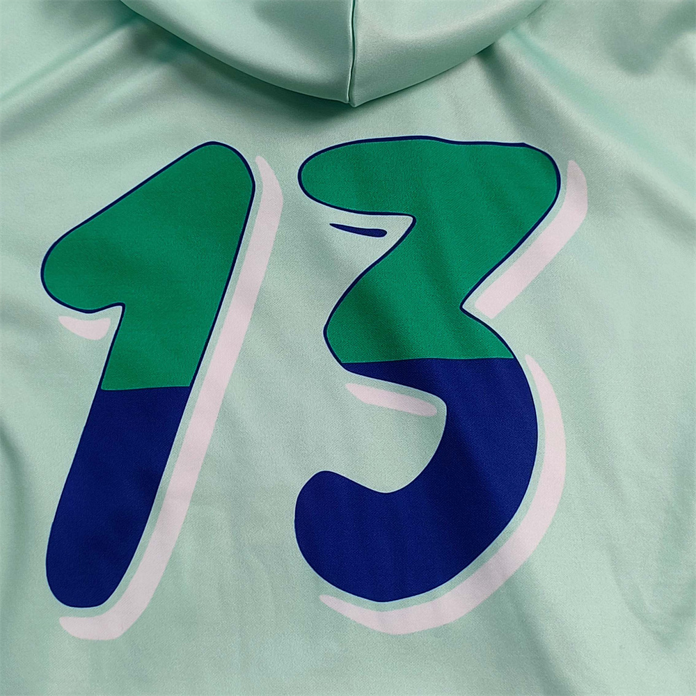 Sweat à capuche personnalisé à lacets style hockey 04