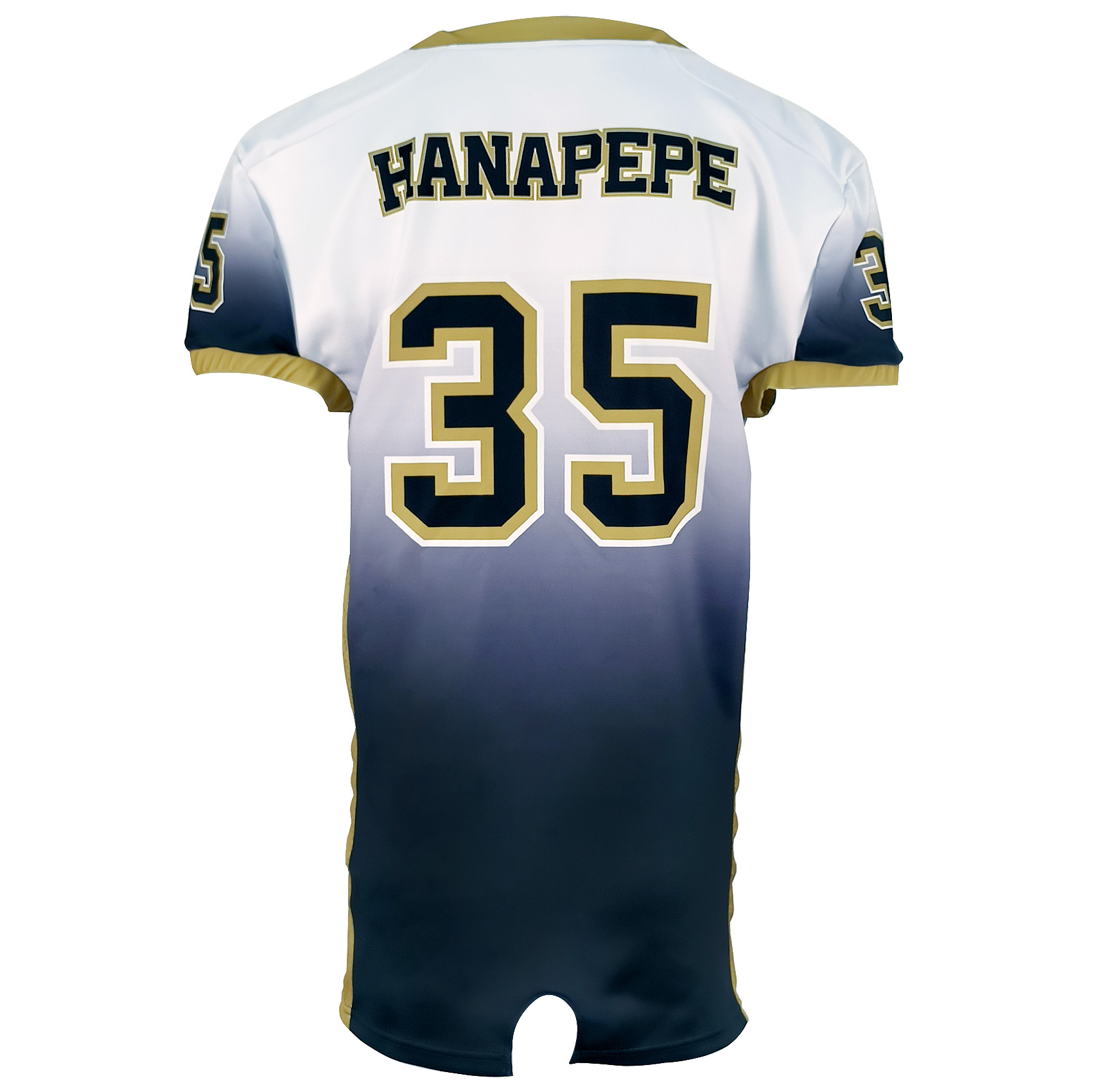 Maillot de football américain personnalisé par sublimation, respirant, détail de vêtement d'équipe (3)