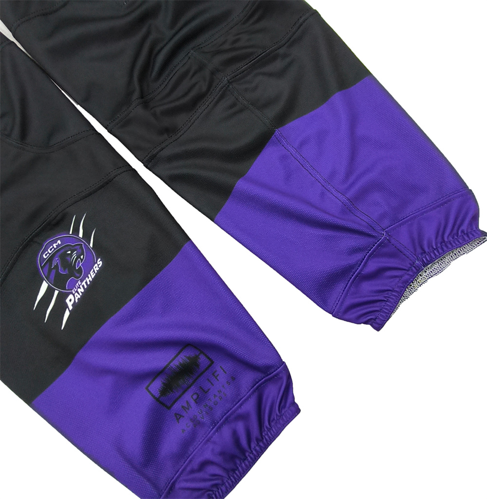 Chaussettes de hockey sur glace personnalisées par sublimation avec fermeture auto-agrippante 04