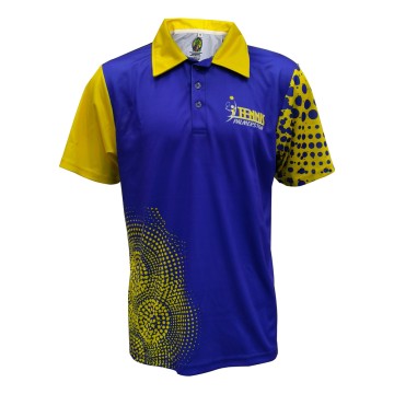 Custom Sublimation Sports Polo Shirt – 100% Polyester Quick-Dry Fabric, Team Logo/Name Printing, OEM/ODM Factory Direct