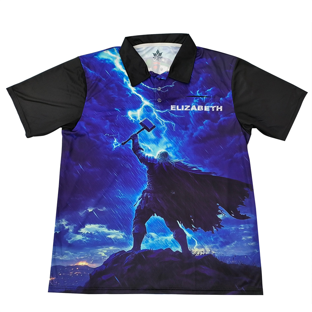 Custom Viking Themed Polo Shirt - Breathable Polyester Team Uniform from China Suppliers and Factory