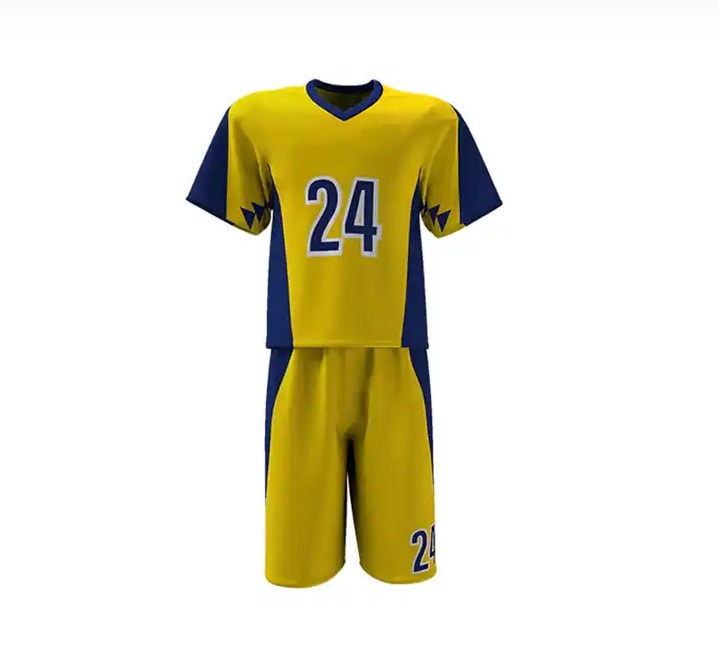 Uniforme de crosse jaune marine personnalisé (3)