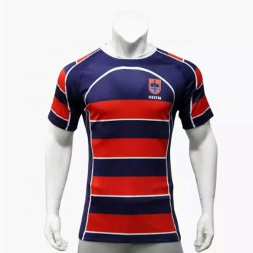 First XV Navy-Red Striped Rugby Jersey