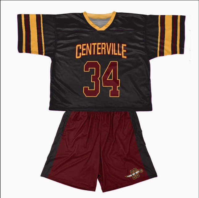Gray Blue Lacrosse Uniform Set (1)
