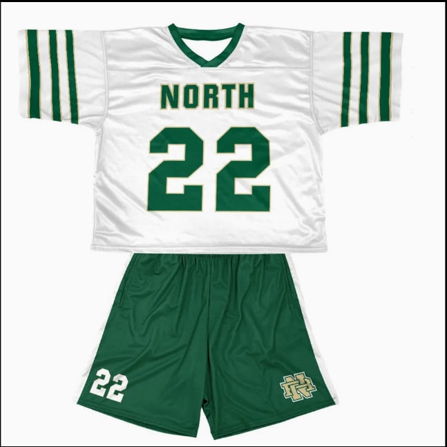 Gray Blue Lacrosse Uniform Set (2)