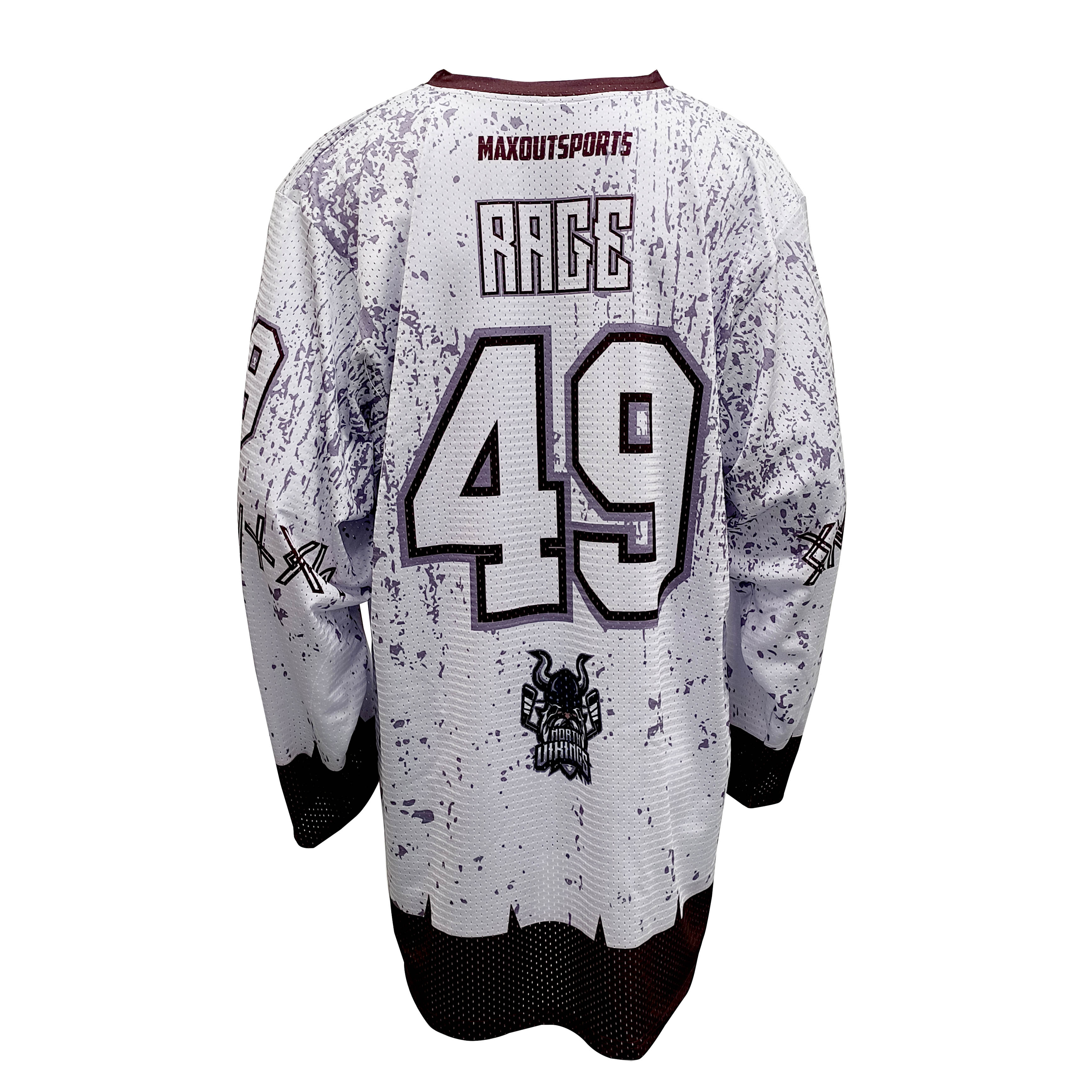 Maillots de hockey sur glace personnalisés pour votre équipe - Design unique et personnalisable - 100 % polyester respirant - Impression par sublimation intégrale