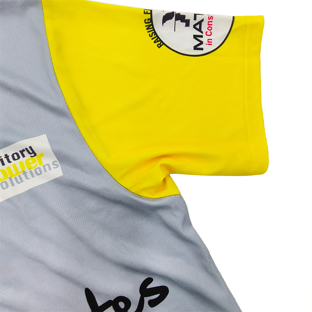 Grey & Yellow Custom Polo Shirt 04