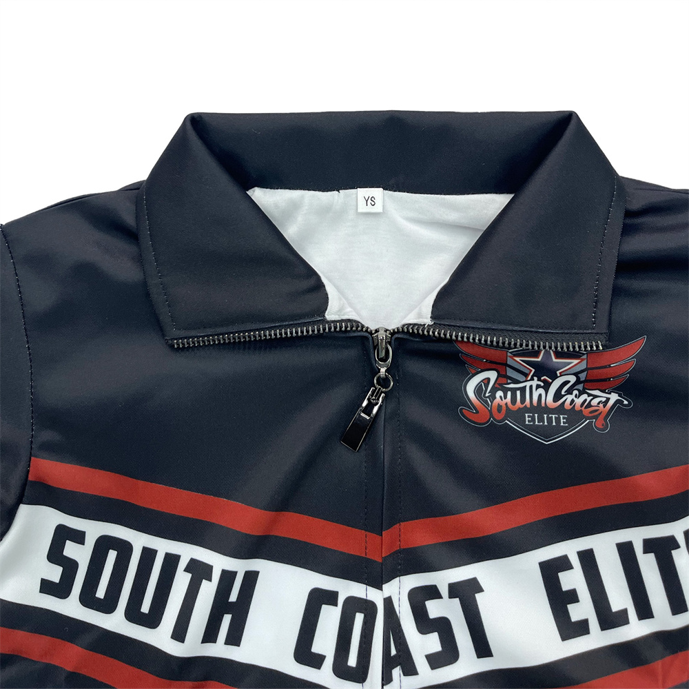 Veste d'entraînement zippée de la marine pour équipes02