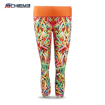 OEM Yoga Leggings Custom Sublimated Printing Yoga Pants