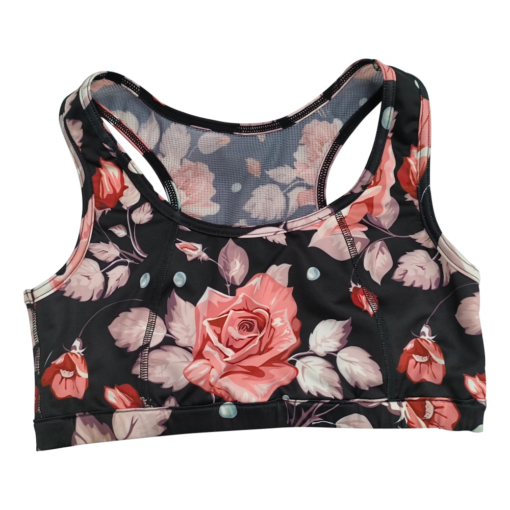 Soutien-gorge de yoga personnalisé par sublimation avec détail en tissu respirant (1)