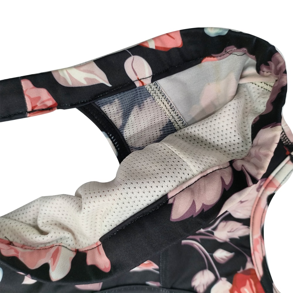 Soutien-gorge de yoga personnalisé par sublimation avec détail en tissu respirant (3)