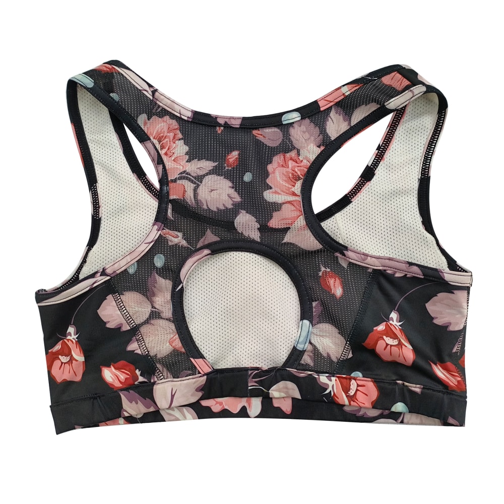 Soutien-gorge de yoga personnalisé par sublimation avec détails en tissu respirant (4)