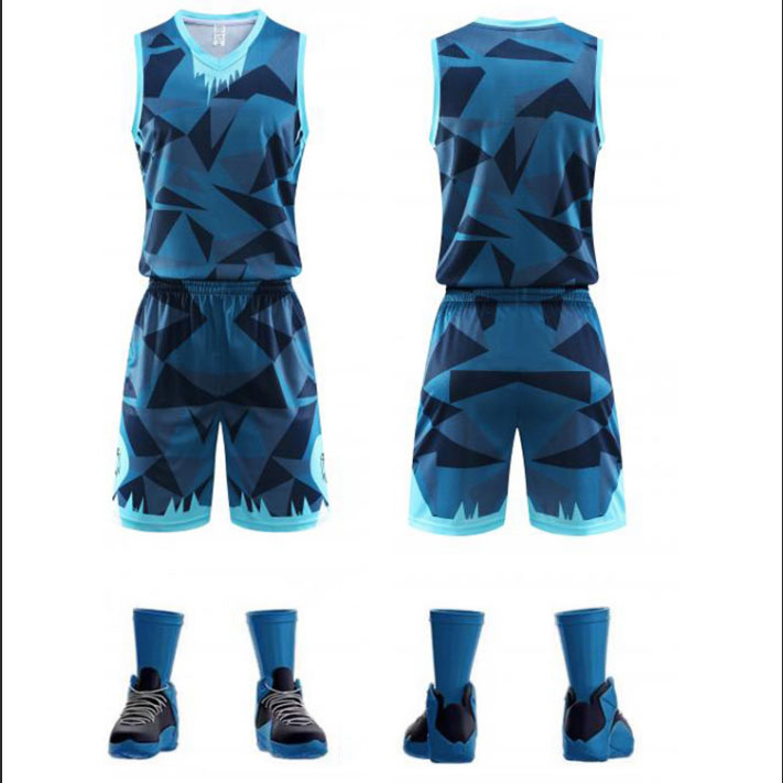 Ensemble de maillots de basketball à motif flammes rouge et rose (2)