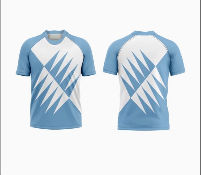 Maillot de rugby géométrique bicolore robuste (1)