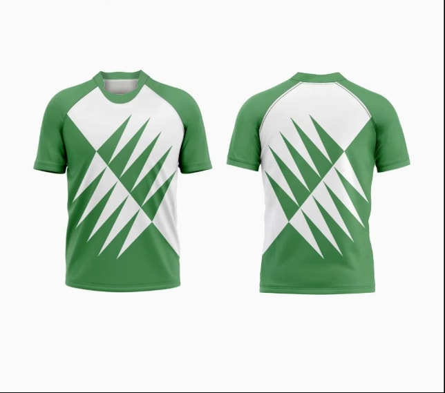 Maillot de rugby géométrique bicolore robuste (2)