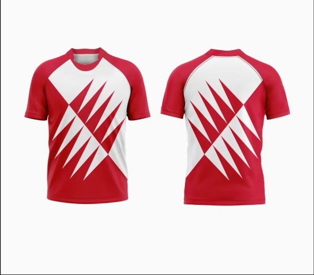 Maillot de rugby géométrique bicolore robuste (3)