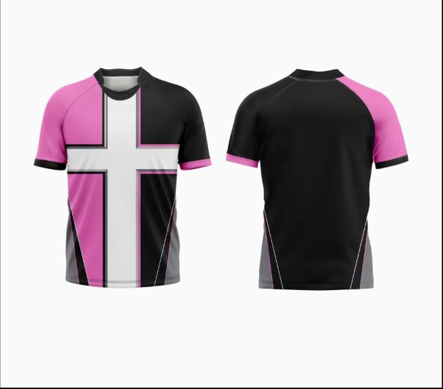 Maillot de rugby de performance à panneaux croisés par sublimation (1)