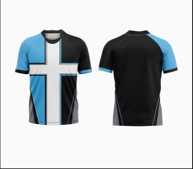 Maillot de rugby de performance à panneaux croisés par sublimation (2)