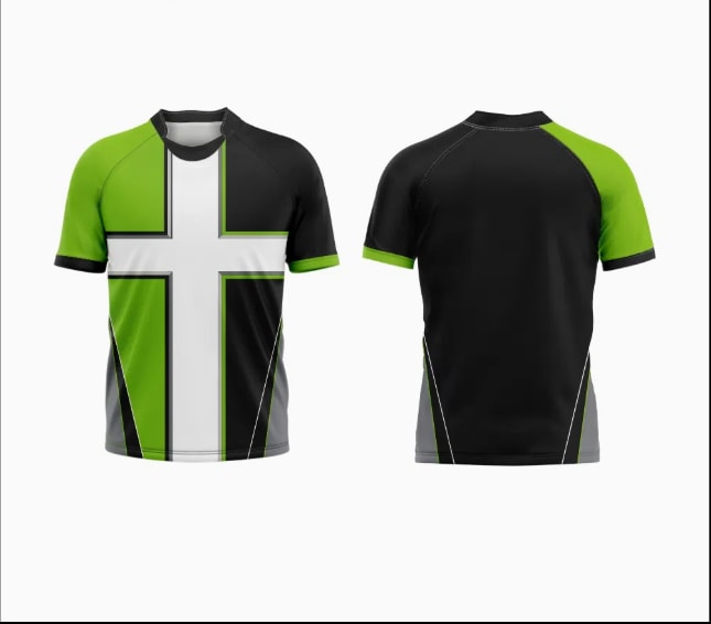 Maillot de rugby de performance à panneaux croisés par sublimation (4)