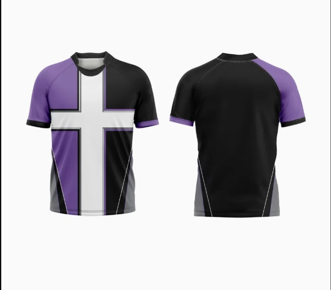 Maillot de rugby de performance à panneaux croisés par sublimation (5)