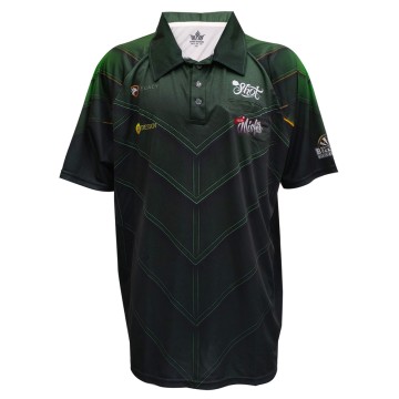 Supply Custom OEM Brand Quality Spandex Polyester New Sublimation Pattern Print Dry Fit Upf 50+ Sports Polo T Shirts