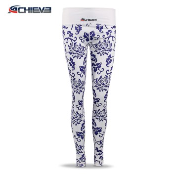 Women's Breathable Polyester Yoga Leggings Custom Design
