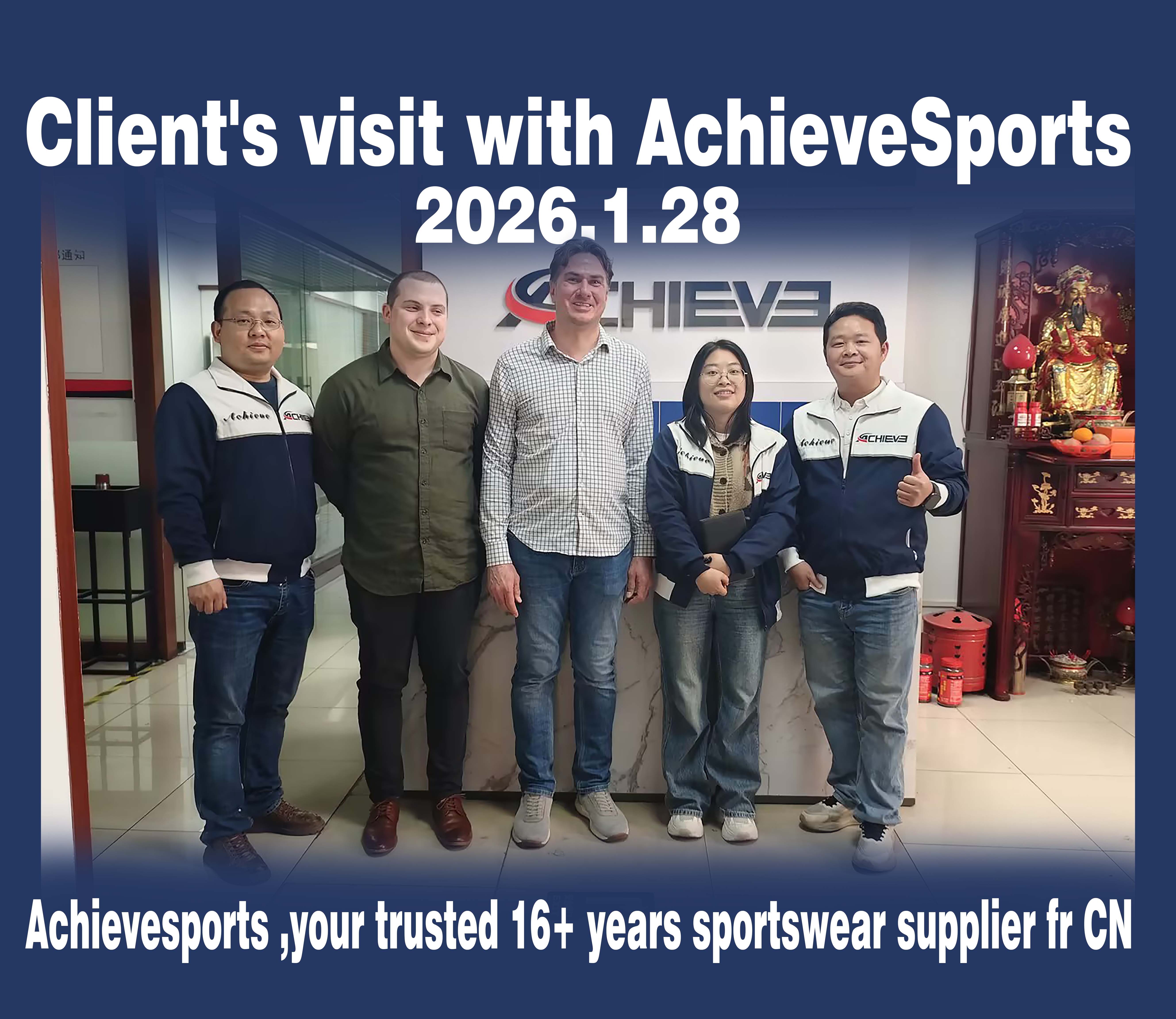 Customer visit dynamics: Achieve Sportswear and Peter Anthony Manderino open a new chapter of strategic cooperation