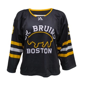 Reversible Vintage Bear Ice Hockey Jersey – Black & White Dual-Sided Design