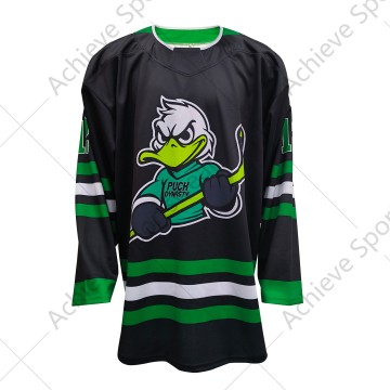 100% Polyester Sublimation Printing Logo Custom Wholesale Player Ice Hockey Jerseys
