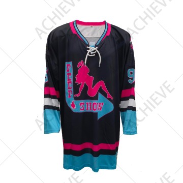 Custom Wholesale Sublimattion Hot New Design 100% Polyester Quicky Try Ice Hockey Jerseys