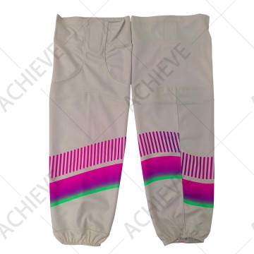 Durable Custom Hockey Socks Heat Transfer Printing 100% Polyester Ice Hockey Kits