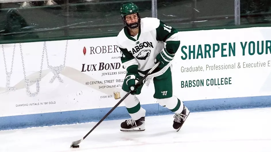 No. 7 Men's Ice Hockey vs. Plymouth State  & New England College on Saturday at the Babson Skating Center