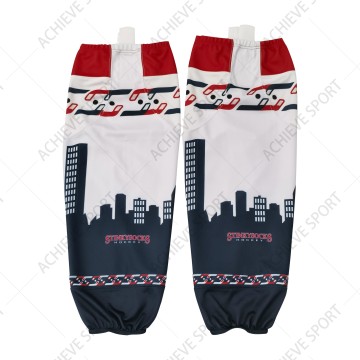 Custom Sublimation 100% Polyester Hockey Socks Breathable Durable