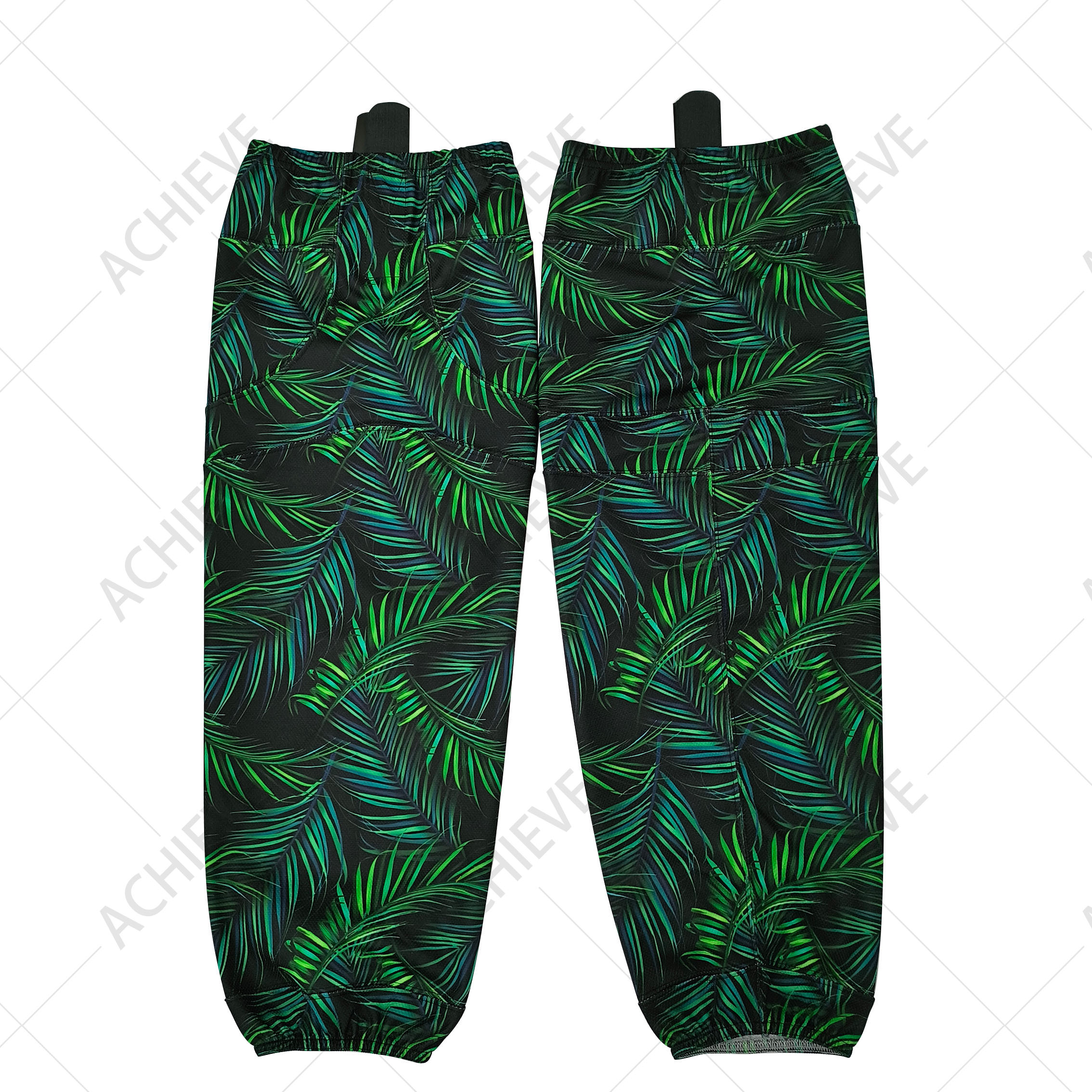 Chaussettes de hockey vert foncé (1)