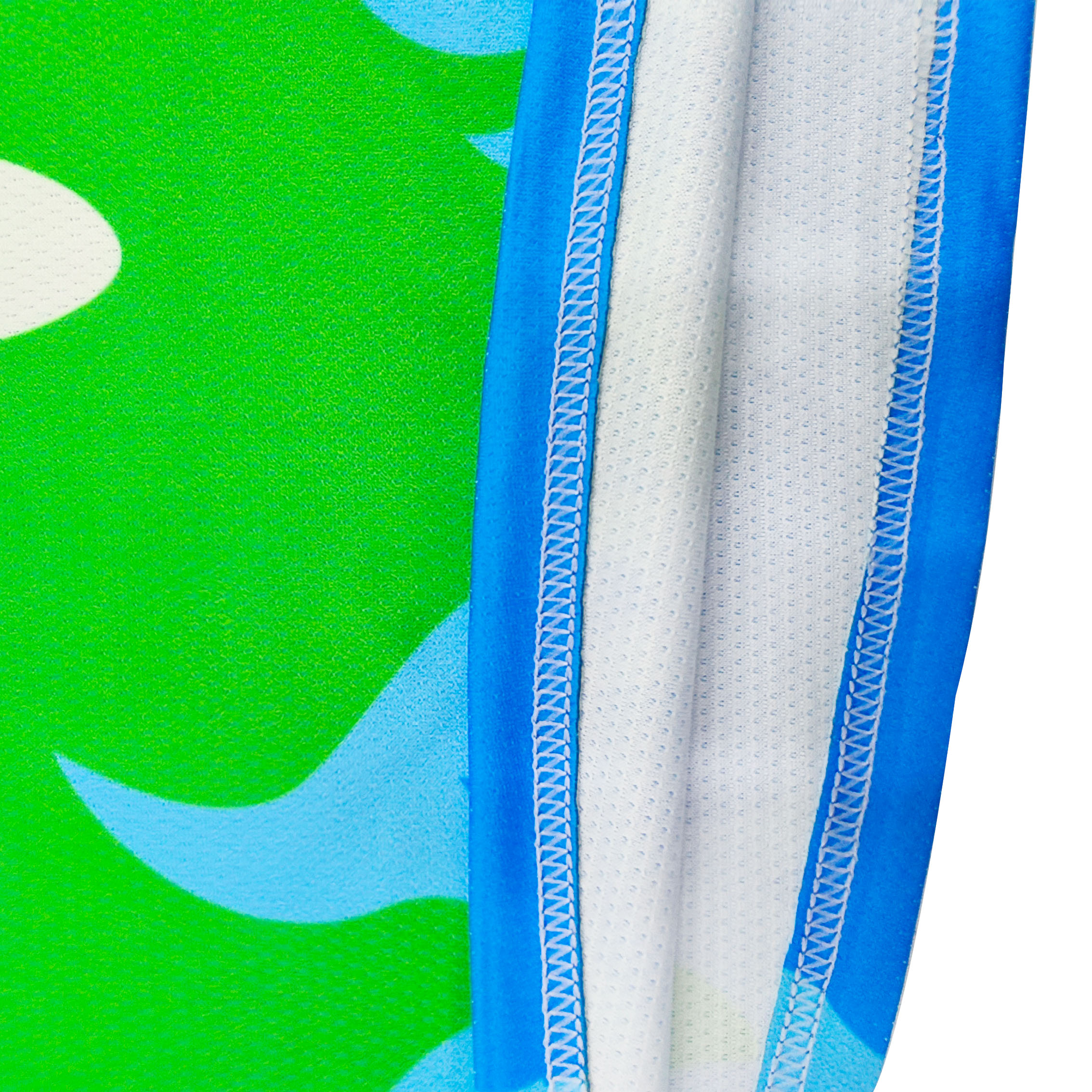 Uniforme de hockey fluorescent blanc-bleu-vert 9