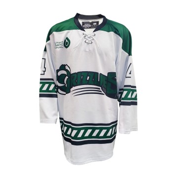 Custom Green Train Logo Ice Hockey Jersey Lace Neck Full Sublimation Printing Jerseys