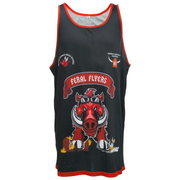 Custom Basketball Vest Jersey Black Red Team Sublimated Sleeveless Uniform