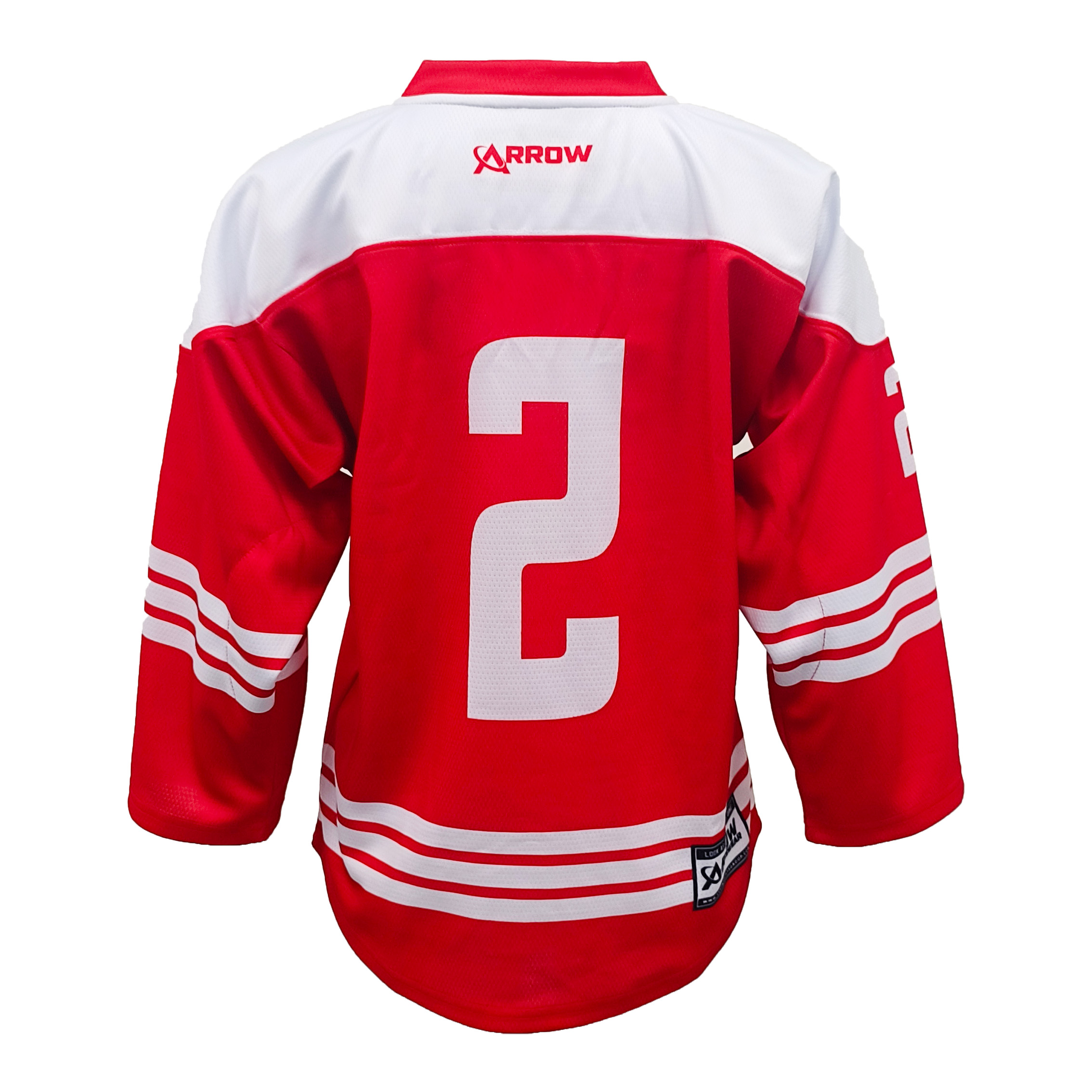 Umwambaro wa Hockey y'umwuga ya Bay State Breakers - Verisiyo y'Umutuku n'Uwera