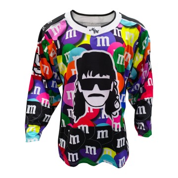 Colorful Bean Ice Hockey Jersey - Vibrant Gear for Players!