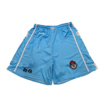 Lake Blue and White Striped Shorts for Men and Women
