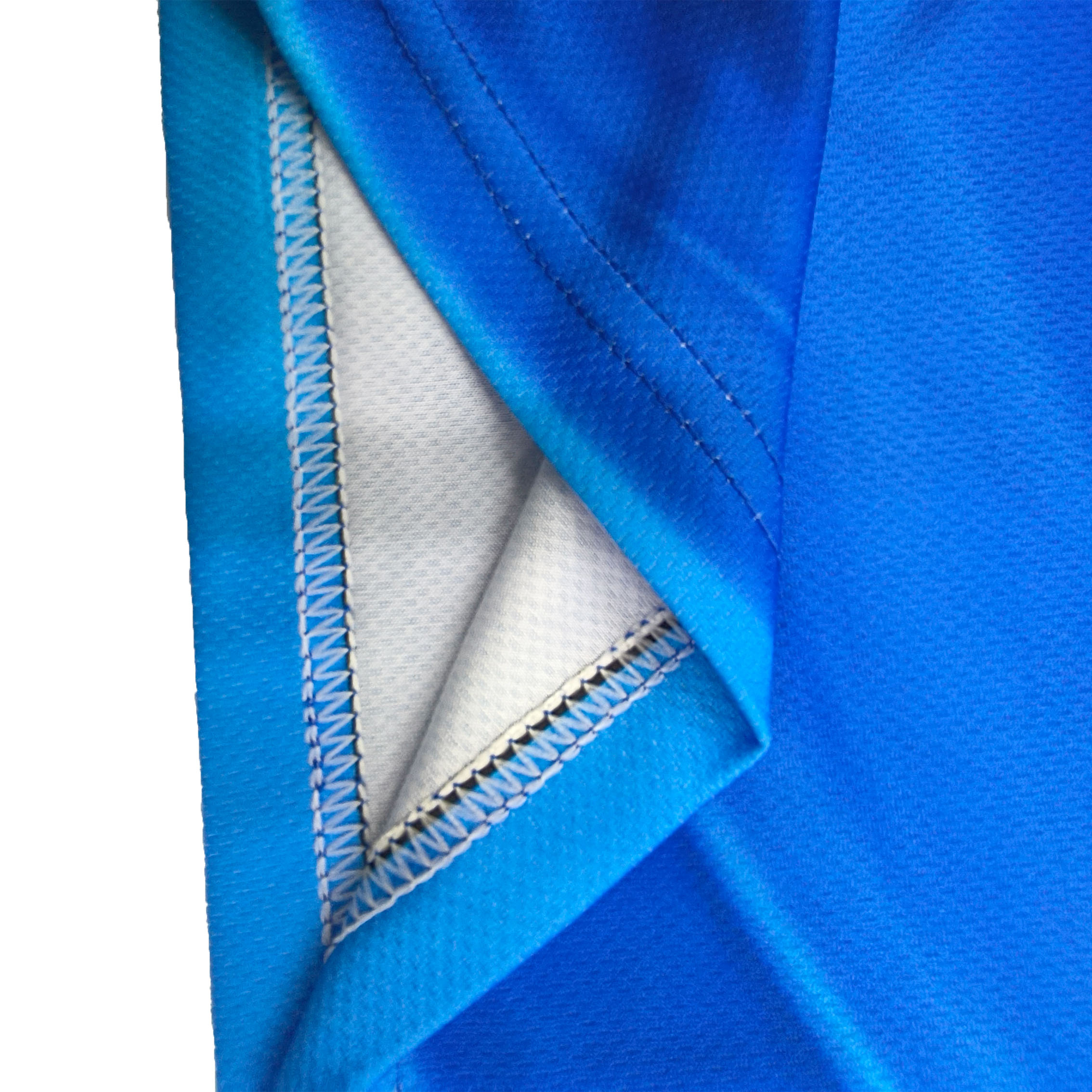 Fishing Shirt Custom Long Sleeves Blue Polo - Fabric Material