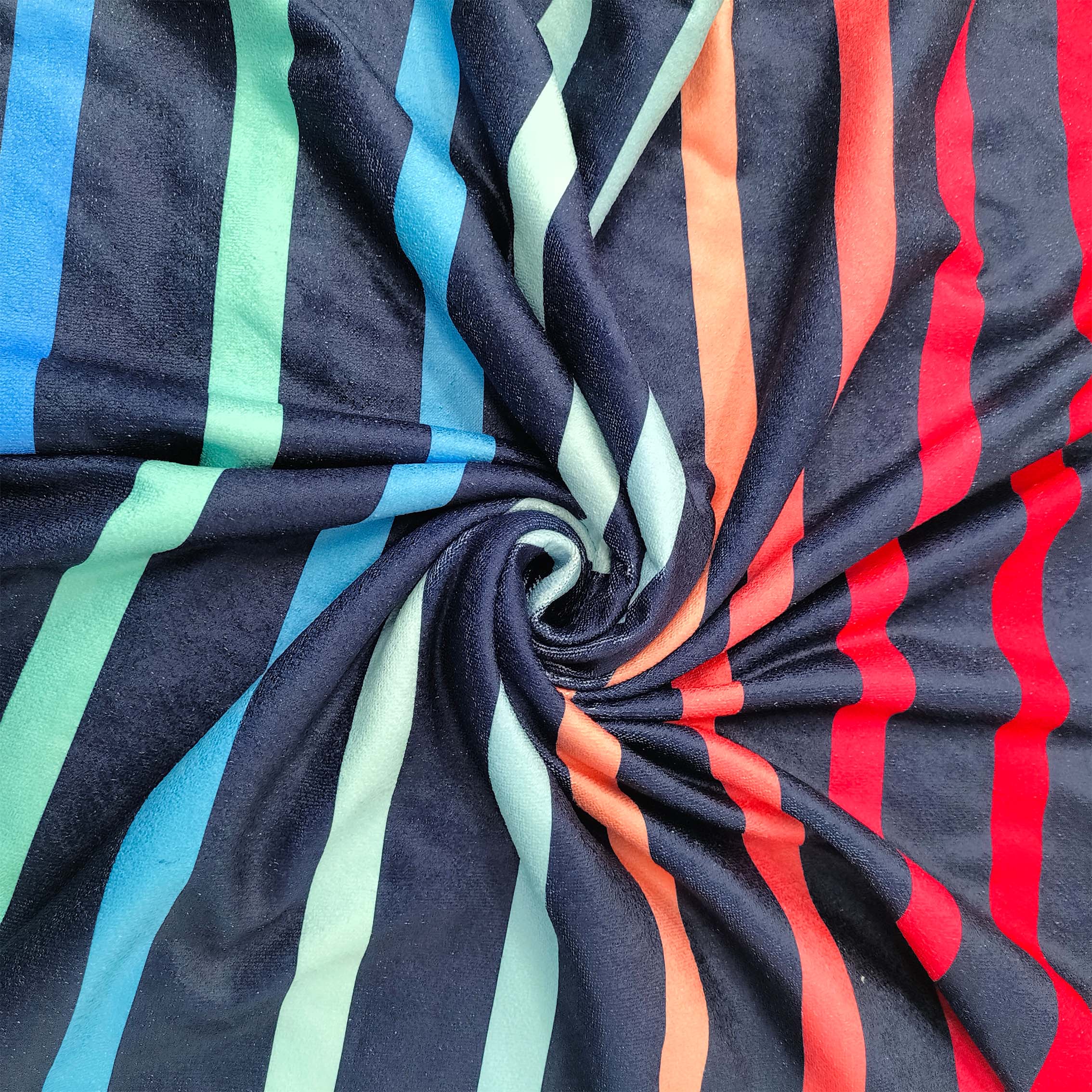Dégradé à rayures rouges et bleues (10)