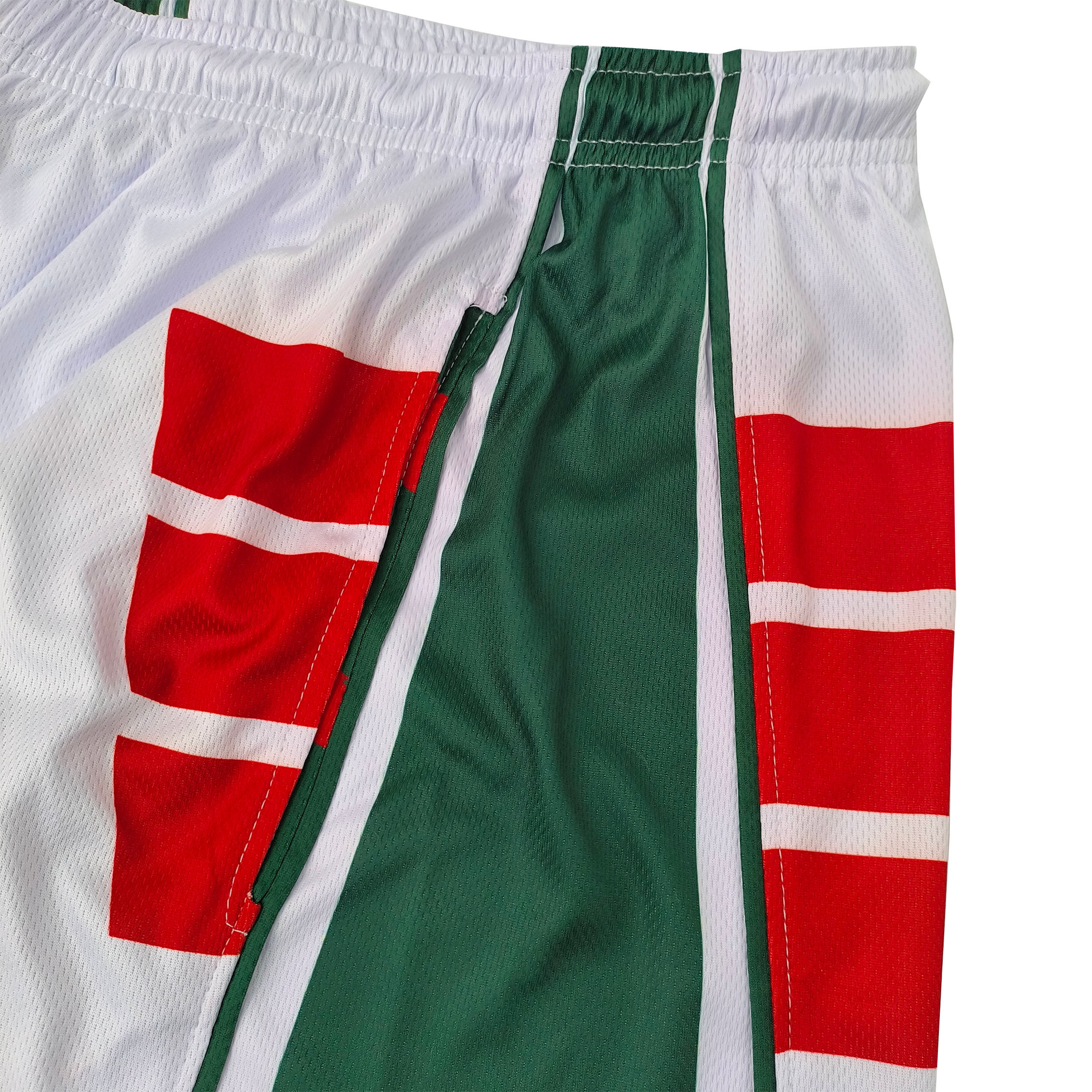 Short de basket blanc et vert (8)