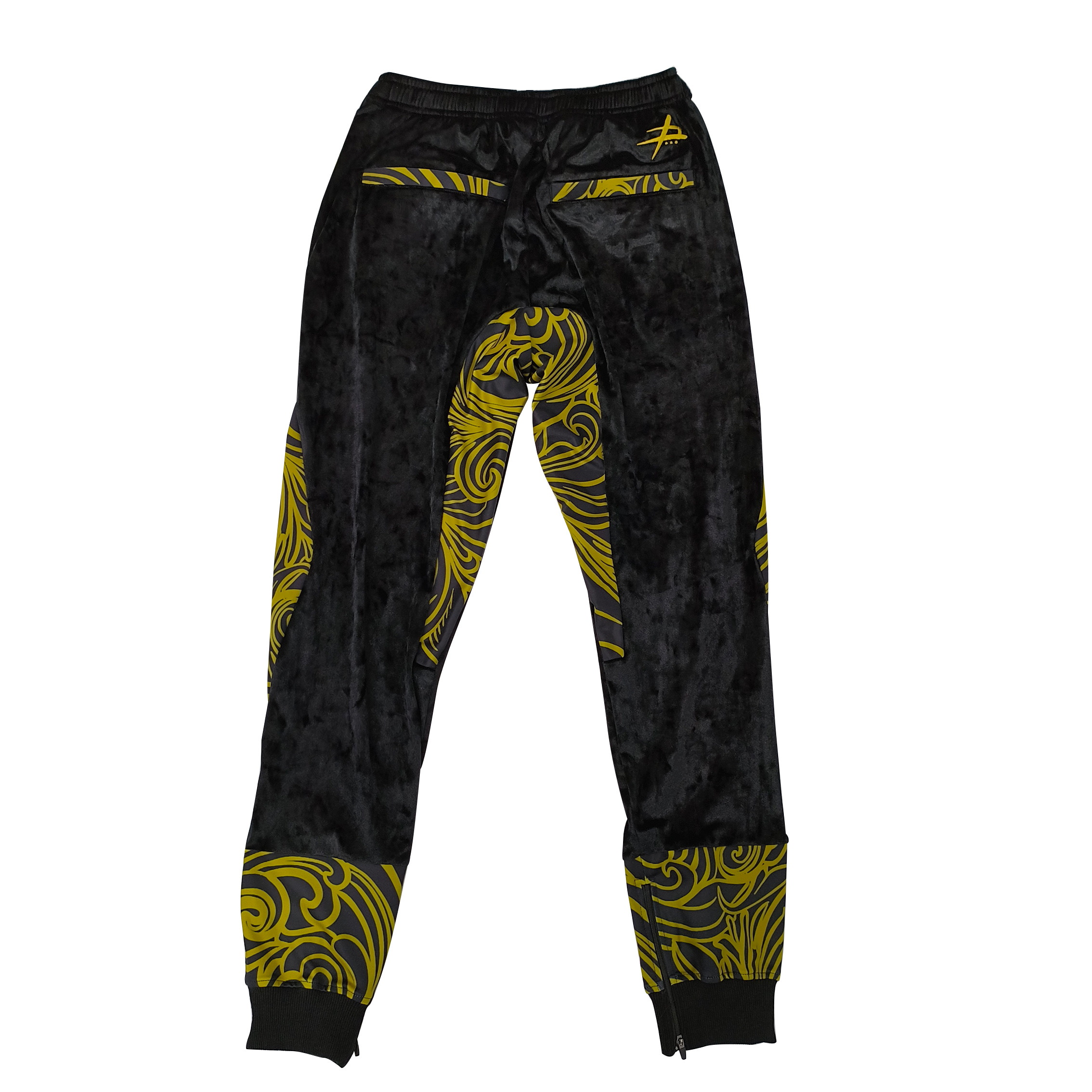 Custom Full Sublimation Fashion Pants Velvet Comfortable Pants With Cuff Zipper