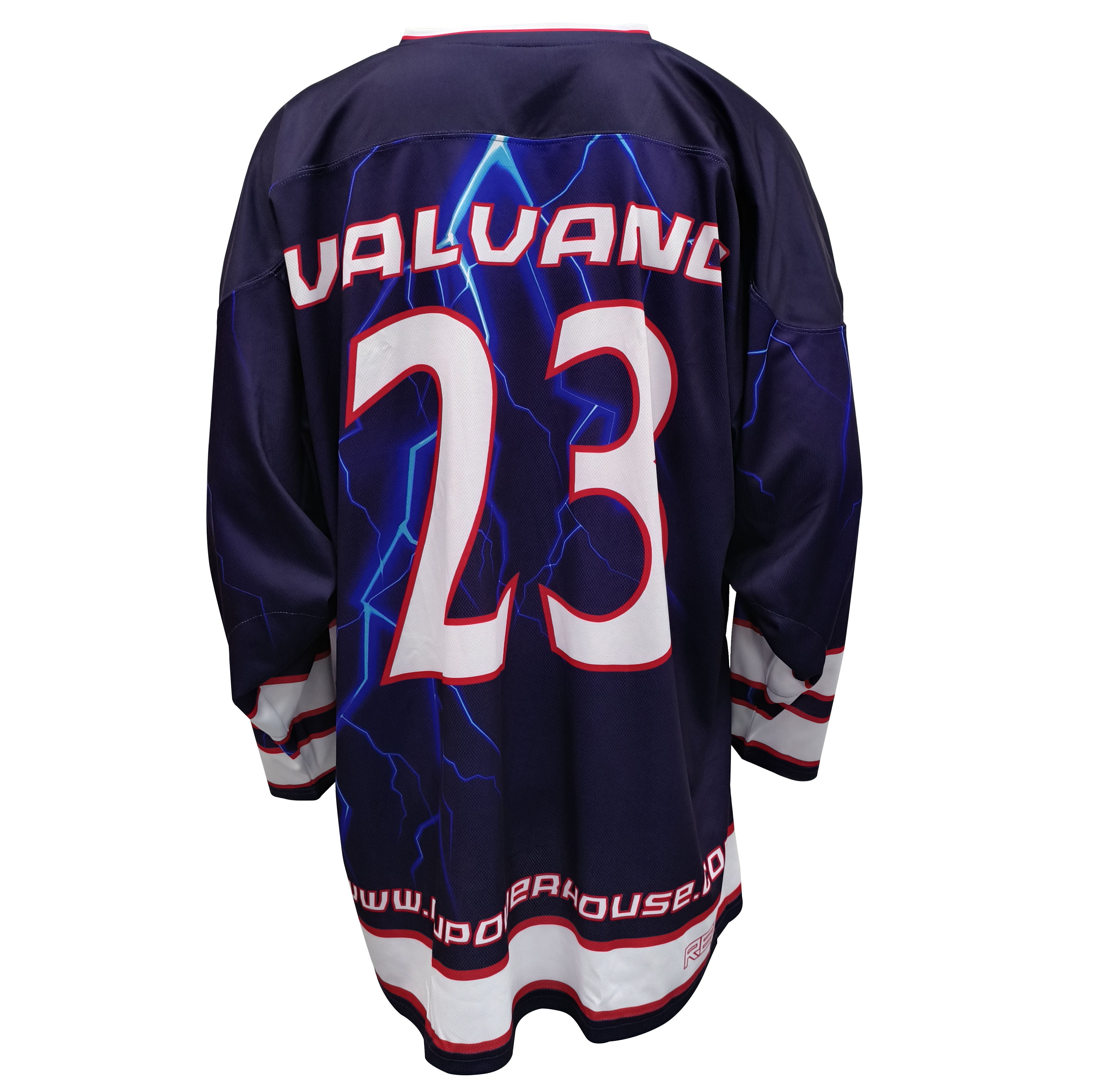 Thunderstorm Lightning Lace-up Ice Hockey Jersey – Custom Sublimated Team Uniform