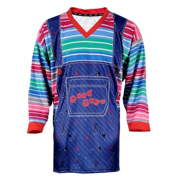 Retro-Inspired Custom Ice Hockey Jersey with Colorful Striped Patchwork Design