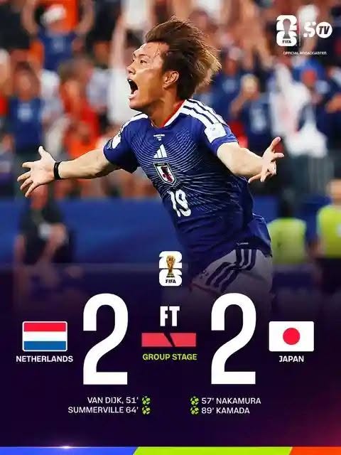 Netherlands 2–2 Japan: Thrilling Group F Battle Ends in High-Intensity Draw
