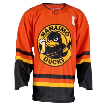 Nanaimo Ducks Custom Training Jersey Sublimated Ice  Hockey Uniform– Bold Mascot Edition