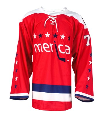 Custom Retro American Style Lace-Up V-Neck Ice Hockey Jersey